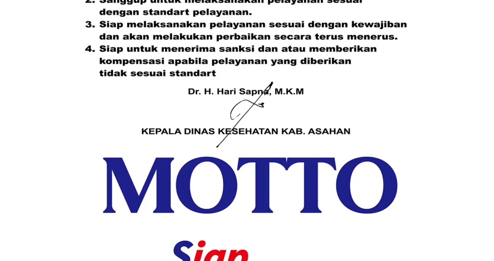 MOTTO PELAYANAN