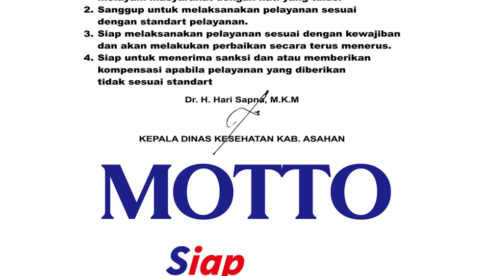 MOTTO PELAYANAN